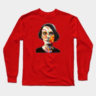 Girl's face in paint Long Sleeve T-Shirt